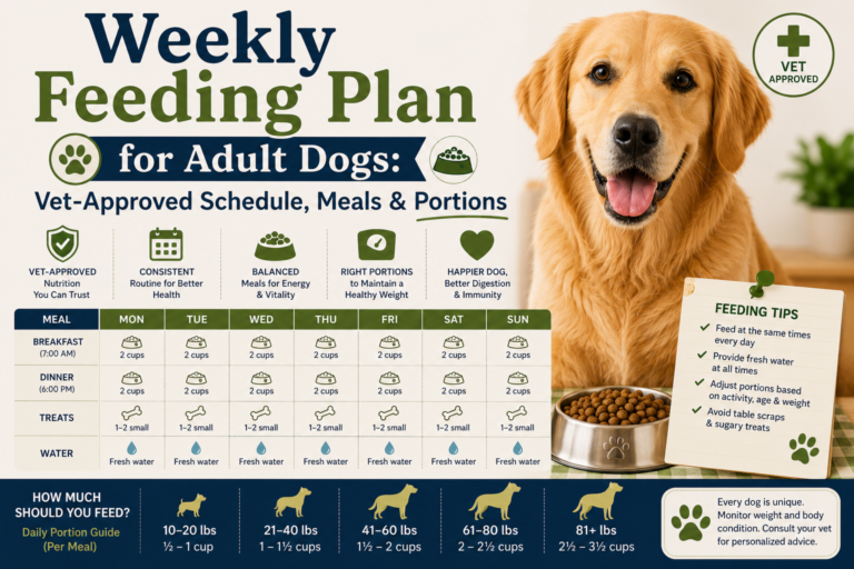 Weekly Feeding Plan for Adult Dogs