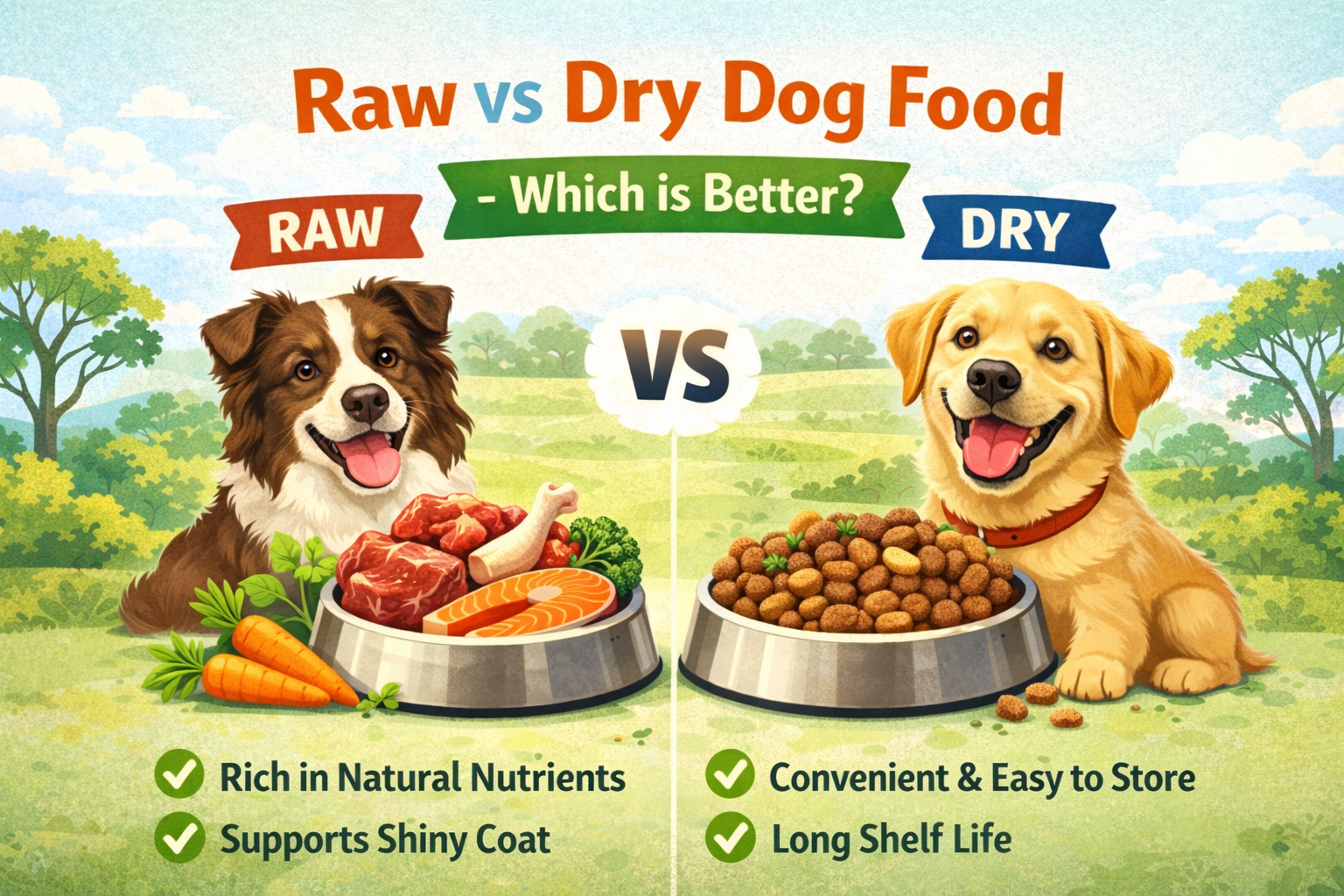 Raw vs Dry Dog Food – Which is Better?