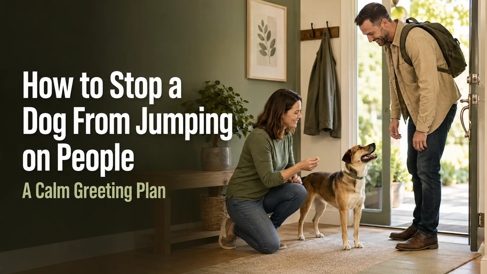 How to Stop a Dog From Jumping on People: A Calm Greeting Plan