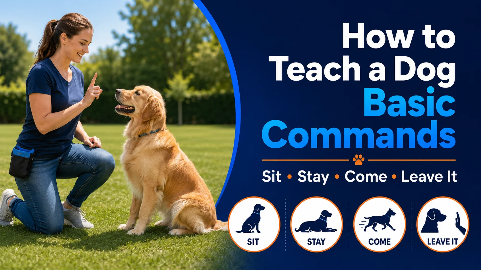 How to Teach a Dog Basic Commands: Sit, Stay, Come, Leave It, and More