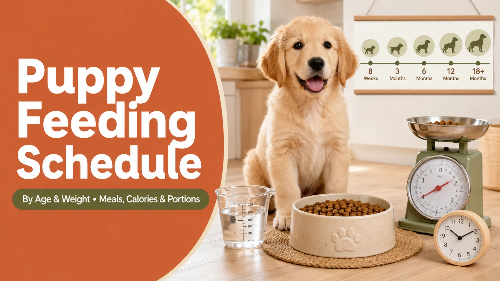Puppy Feeding Schedule by Age and Weight: Meals, Calories, and Portions