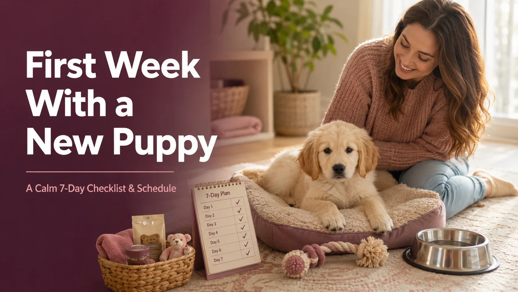 First Week With a New Puppy: A Calm 7-Day Checklist and Schedule