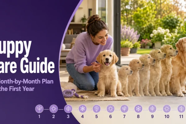 Puppy Care Guide: A Month-by-Month Plan for the First Year