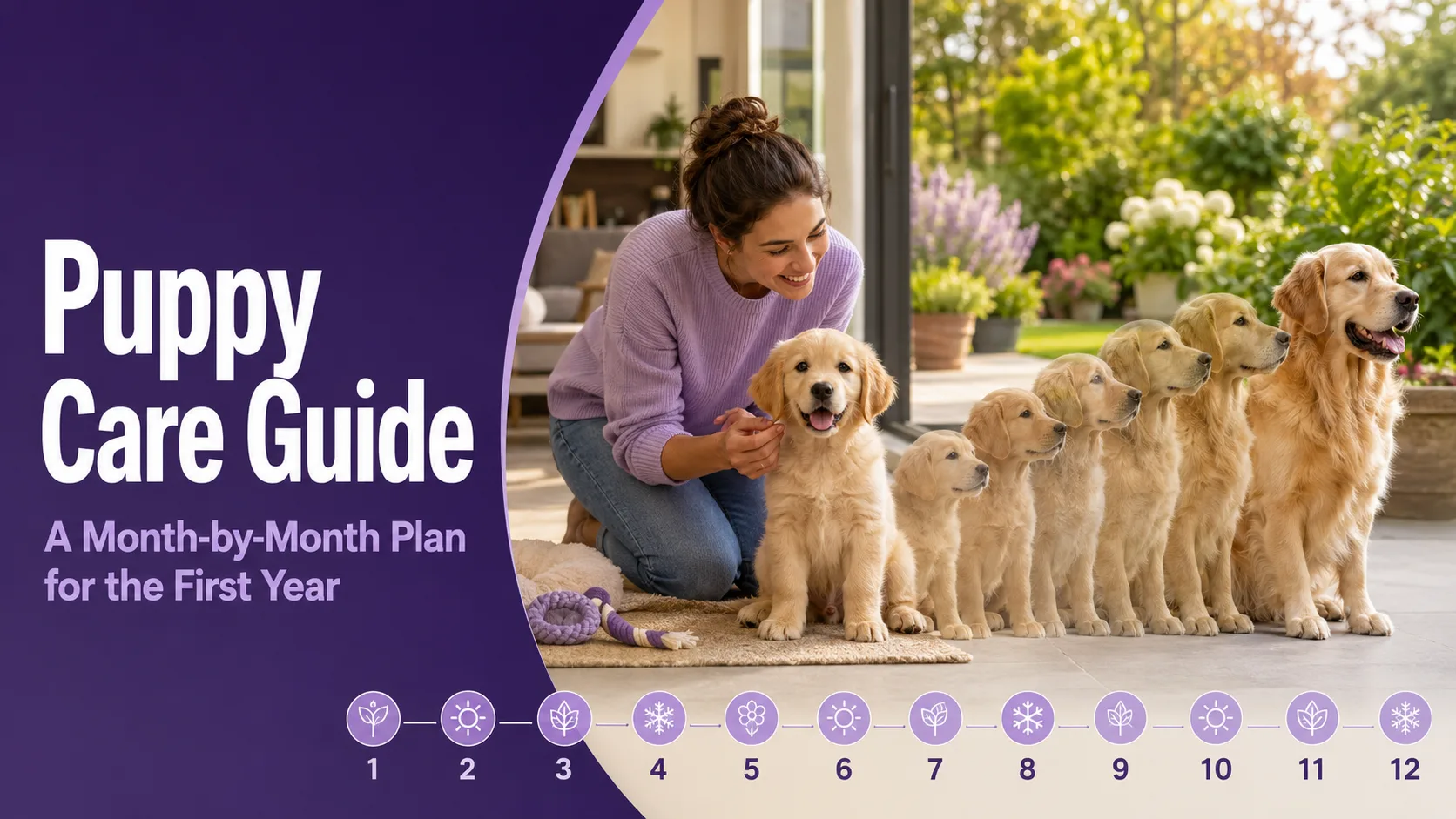Puppy Care Guide: A Month-by-Month Plan for the First Year