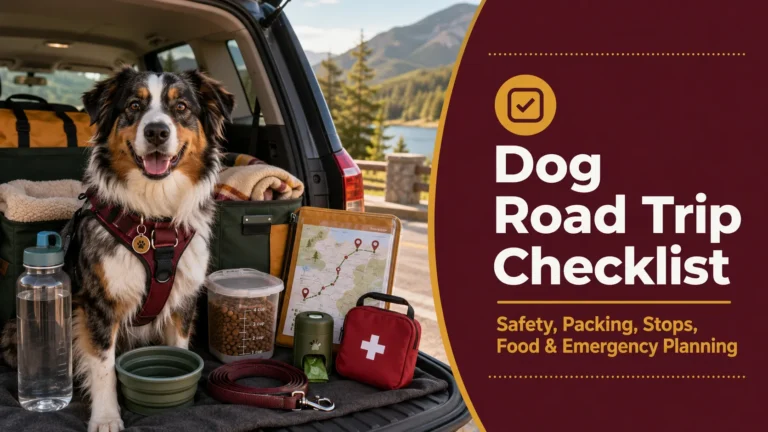 Dog Road Trip Checklist: Safety, Packing, Stops, Food, and Emergency Planning